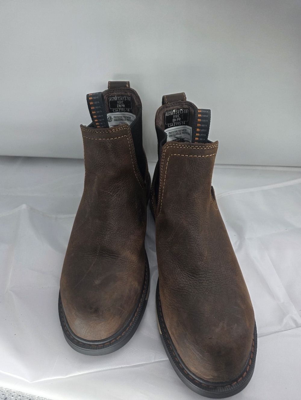 Wmns ARIAT Rebar Wedge Chelsea Waterproof Composite Toe Work Boot sz 10.5 B